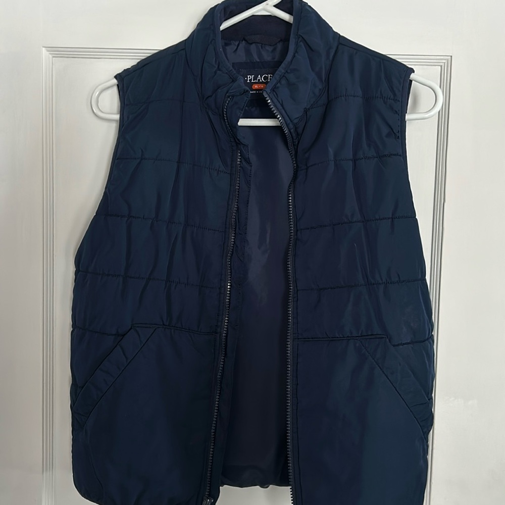 Quilted dark blue vest